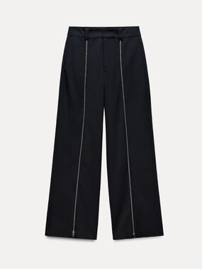 Zara. Fabulous trousers with zips on the legs that open